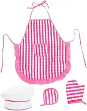 Abaodam 1 Set Set Baking Set with Apron Chef Hat Fun Cooking Utensils for Promotes Learning Kitchen Safety Comfortable Wear for Creative Baking Activities Set