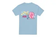 SpongeBob SquarePants Mens Gary The Snail T-Shirt (Light Blue) - UTTV6655