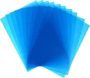 KONTONTY 10pcs Blue Filter Sheets for Photography Filters Light Gel Blue Film Sheets for Photo Led Light