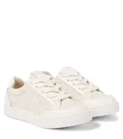 [Bonpoint] Bonpoint Cameron leather-trimmed canvas sneakers UK 2 beige