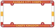 Wincraft Kansas City Chiefs Full Color License Plate Frame 91355012, Kansas City Chiefs, One Size