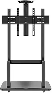 Tv Mounts Motorised Stand，TV Mounts,TV Cart Trolly,Height Adjustable Stand Free Standing TV Bracket Portable TV Stand with Tray for 32-65 inch Flat Curved Screen/Black / 70x44x165cm