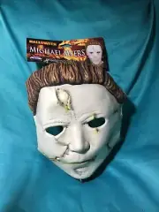 Michael Myers Halloween FUN WORLD SCARY HORROR Face Mask Adult Costume NEW NWT!
