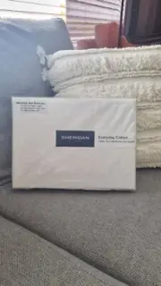 Sheridan Everyday Cotton 250tc Single Bed Sheet Set White