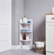 Kings Brand Furniture - 4-Tier Corner Storage Shelf Organizer for Bathroom