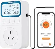 INKBIRD Digital Thermostat C236T 220V Plug-in Timer, 10 in 1 Programmable Heating Cooling Temperature Controller with Time Control & High Low Temperature Alarm Refrigeration Delay and Setting Memory