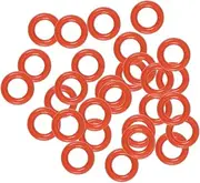 uxcell Silicone O-Rings 4.5mm OD, 2.5mm Inner Diameter, 1mm Width, Seal Gasket Red 30Pcs