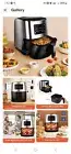 Air Fryer 6.3 Quart Airfryer Oilless Oven Cooker LED Screen 10 One-Touch Presets