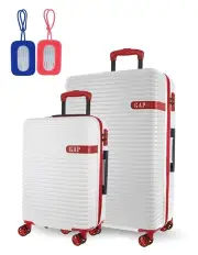 [GAP] Varsity Medium Hard-Shell Suitcase 2 Piece in White