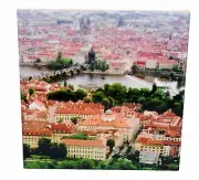 Prague Czech Republic Ceramic Tile Trivet Coaster Travel Souvenir 4" x 4"
