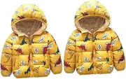 [BESPORTBLE] 2pcs Kid Padded Coat Childrens Cotton Coat Zip up Jacket Windproof Coat Coats Cartoon Pattern Coat Puffy Jackets Winter Jackets Children Winter Clothes Jacket