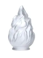 B&P Lamp® 3 1/4" Fitter Satin Crystal Stalactite Pendant Shade, 4 5/8" Over