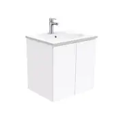 Fienza Rotondo Fingerpull Wall Hung Vanity Gloss White ROT60F