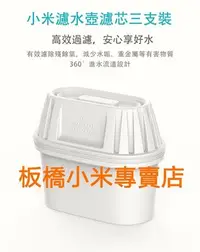 在飛比找Yahoo!奇摩拍賣優惠-台灣小米公司貨 原廠/高品質  小米濾水壺濾芯三支裝    