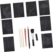 Scratch Painting Papers Boys and Girls Friendly Non-Toxic Great for Boys and Girls Family Time Office