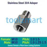 M10 Female to Male M10x1.0 M10x1.25 M10x1.5 Thread Reducer Pipe Fitting Adapter