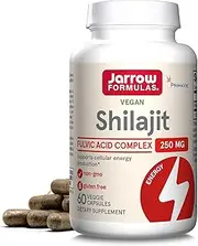 Jarrow Formulas Shilajit Fulvic Acid Complex 250 Mg, Supports Energy Production, 60 Veggie Caps