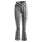 Yoga Pants Quick Drying Stretchy Lattice Print Bootcut Pants Accessory