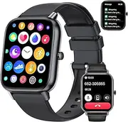 Choiknbo Smart Watch 1.7'' Full Touch Screen Call Answer/Dial Fitness Tracker Smartwatch for Android iOS IP67 Waterproof Fitness Watch Heart Rate Monitor Blood Oxygen Activity Trackers for Men Women