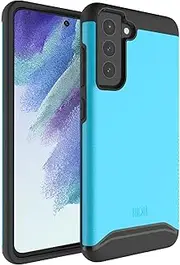 [TUDIA] DualShield Designed for Samsung Galaxy S21 FE Case 5G (2022), [Merge] Shockproof Military Grade Heavy Duty Dual Layer Slim Protective Case - Blue