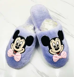 【震撼精品百貨】Micky Mouse_米奇/米妮~日本Disney迪士尼 米奇絨毛室內拖鞋-紫*10545