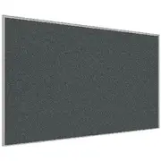 Stilford Screen 1800 W x 1250 H mm White Frame Grey Fabric