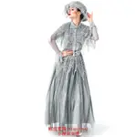 萬聖節英國風西班牙洛麗塔骷髏鬼新娘連衣裙角色扮演COSPLAY服裝派對小物優品暢銷
