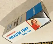VINTAGE SYLVANIA JAPAN PROJECTOR LAMP BULB AS NEW!!! SYL-9/115 115V 750W P28S