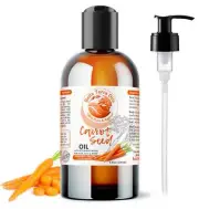Organic 8oz Carrot Seed Oil - Pure, Cold-Pressed, All-Natural Oil for Beauty & W