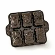 Nordic Ware 84448 Cast Aluminum Harvest 5 Cup Mini Loaf Pan