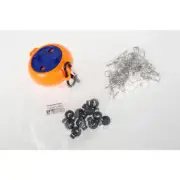 8 Meters Clothesline Retractable Washing Line Travel Clothesline with 10 beDEL