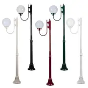 GT-612 Single Head Post Light 1940mm in Beige/Black/Burgundy/Green/White