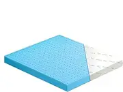 STARRY EUCALYPT Double Size Memory Foam Mattress Topper with Cool Gel Infused, 60D Foam 12cm Thick Bed Topper with Bamboo Fabric Cover Beddings, Highly Breathable Bedding Floor Mat Pad