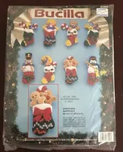 Bucilla Vintage Stocking Ornament Kit Christmas New Needlecraft Craft Sequin