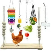 KIEYYRYT 6 Packs Chicken Toys for Coop Accessries Chicken Swing Toys for Chic...