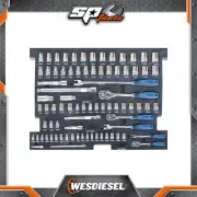 SP Tools 81 Pcs Foam Tray Sockets & Accessories Included - Metric/SAE