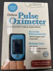 Veridian Healthcare 11-50D Deluxe Pulse Oximeter Blood Oxygen Level Monitor
