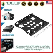 2.5" Drive Dual Mounting Bracket Kit for 3.5" Internal Cover - Black Alloy Steel