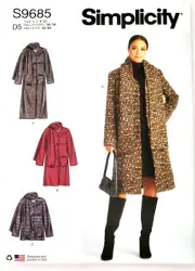 Simplicity 9685 Misses' Coat and Jacket Sewing Pattern Sizes 4-12
