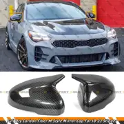 M STYLE FULL DRY CARBON FIBER MIRROR CAP OVERLAY FOR 2018-23 KIA STINGER GT-LINE