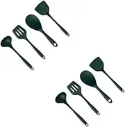BESTOYARD 2sets Silicone Kitchen Cooking Tools Heat Resistant Non-Stick Utensils for Frying and Grilling Includes Spatula Spoon and Turner for Home and Restaurant Use