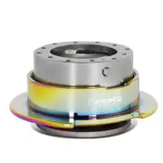 NRG STEERING WHEEL QUICK RELEASE GEN 2.5 W/HARDWARE GUN METAL/NEO CHROME RING
