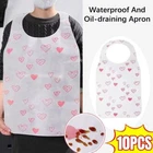 10Pcs/Bag Non Woven Disposable Aprons Cooking Apron Restaurant Home Supplies
