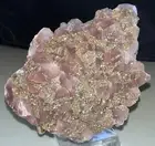 Mauve Pagoda Calcite w Chalcopyrite Specimen,Quartz Crystal,Metaphysical,Decor,