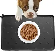Pet Food Mat - Silicone pet Feeding Mat | Non Slip Waterproof Bowl Mat | Foldable Fast Drying | SlipProof Feeding | Floor-Safe for Dogs Cats Indoor Floor pet mat