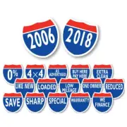 Highway Interstate Sign Stickers #375-versa