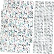 10 Pack Craft Present Wrapping Paper Vellum Floral Prints Packaging Paper for Flowers Parties and Events