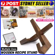 Solid Wood Modern Menu Holder Display Stand Record Book Reading Rack Home Decor