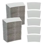 100pcs Disposable Coffee Cup Sleeves, Cardboard Cup Sleeves Gray
