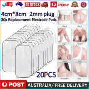 20X Tens Machine Replacement Reusable Electrode Massager Pad Self-Adhesive 4X8CM